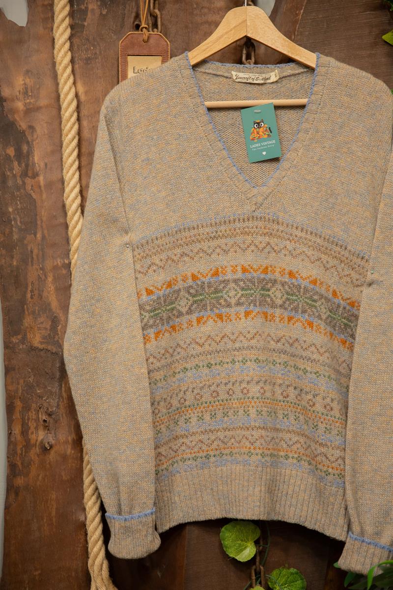 80s/90s Scottish Wool V Yaka Kazak