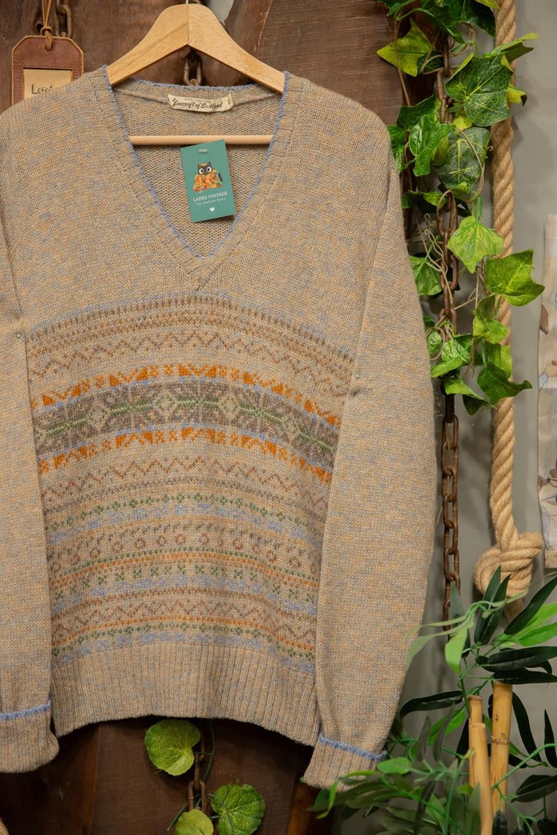 80s/90s Scottish Wool V Yaka Kazak