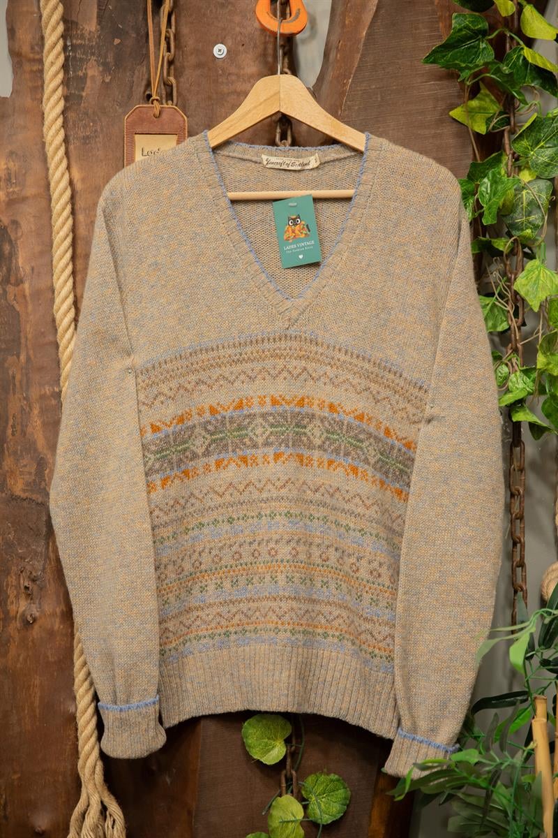 80s/90s Scottish Wool V Yaka Kazak