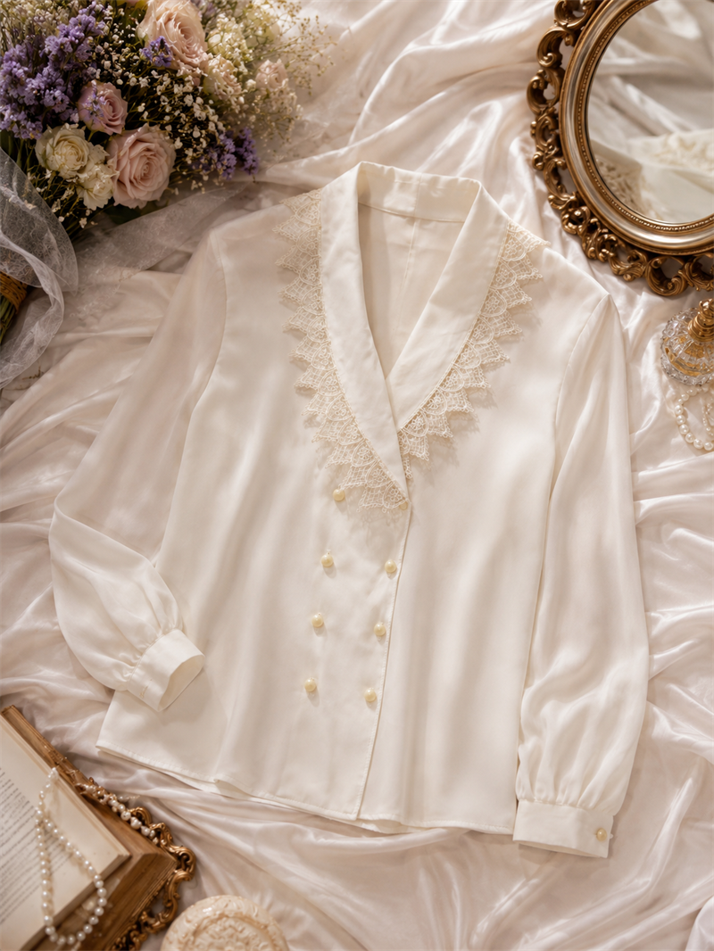 80s/90s Victorian Kruvaze Gömlek