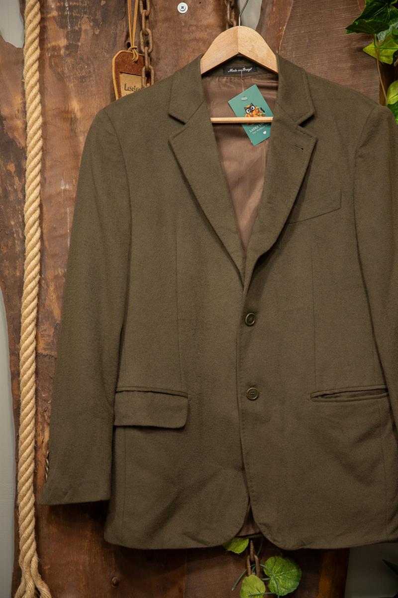 80sGreen Tweed Blazer Ceket