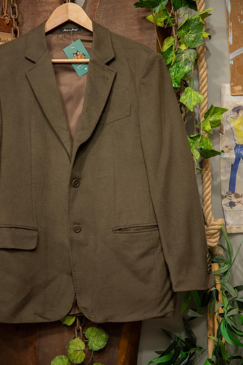 80sGreen Tweed Blazer Ceket