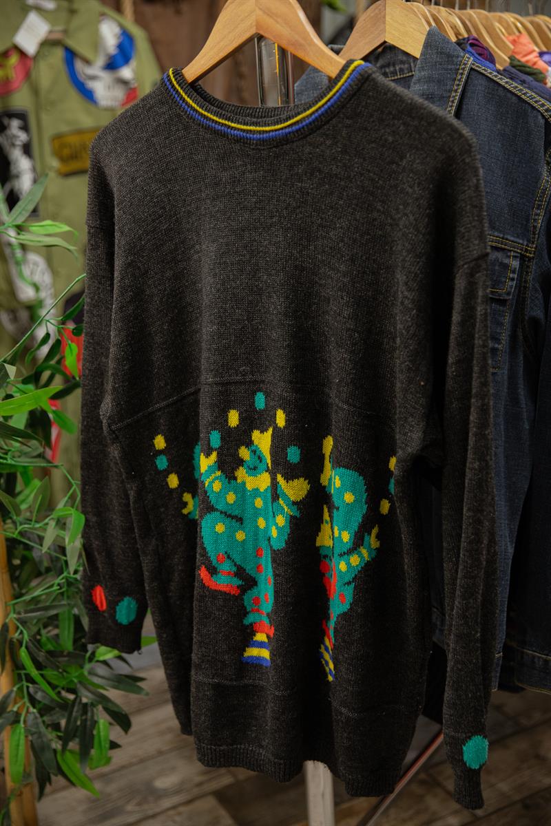 90lar DÖNEM RENKLİ KADIN KAZAK