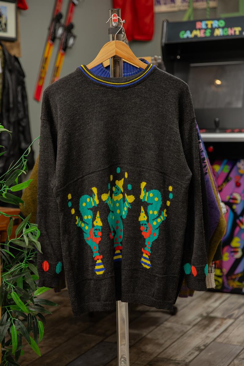 90lar DÖNEM RENKLİ KADIN KAZAK