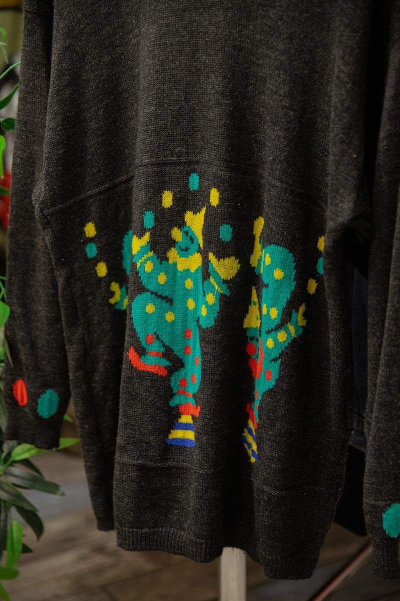 90lar DÖNEM RENKLİ KADIN KAZAK