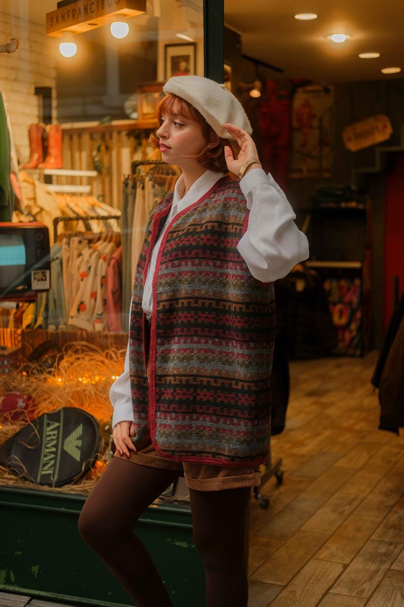 90LAR UNİSEX RENKLİ YELEK