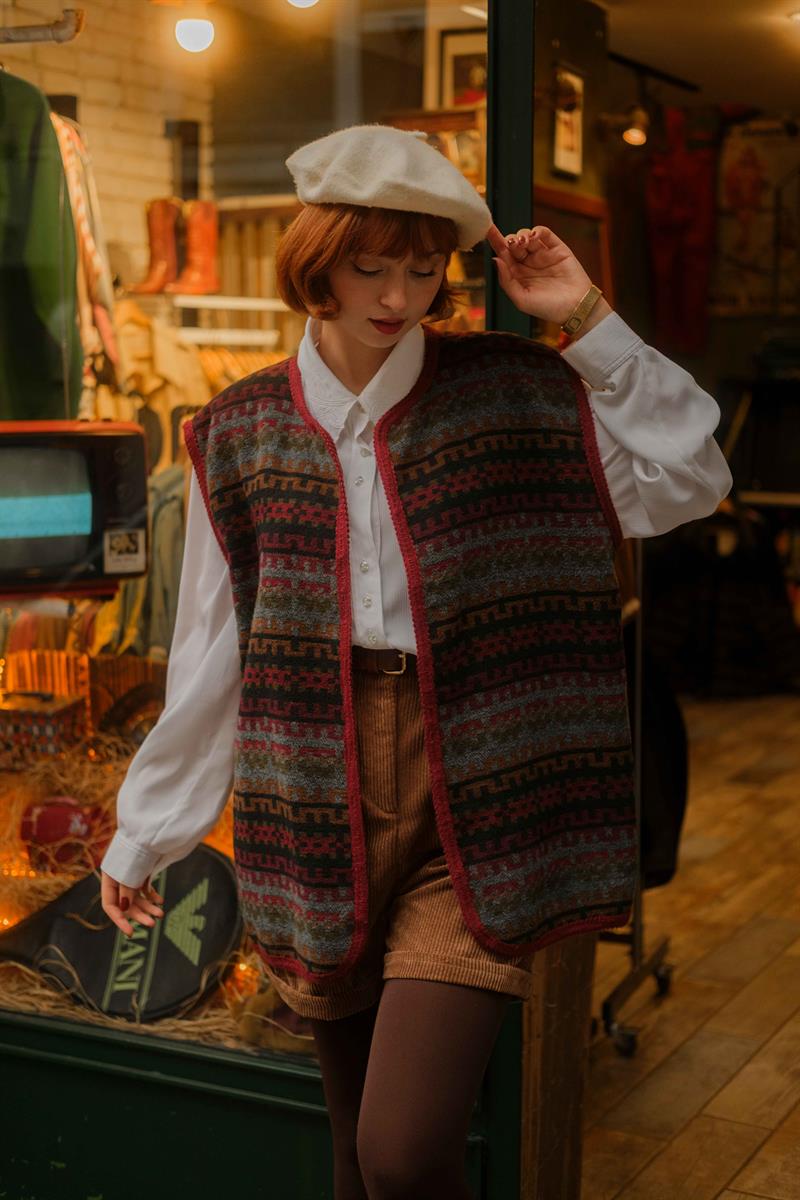 90LAR UNİSEX RENKLİ YELEK