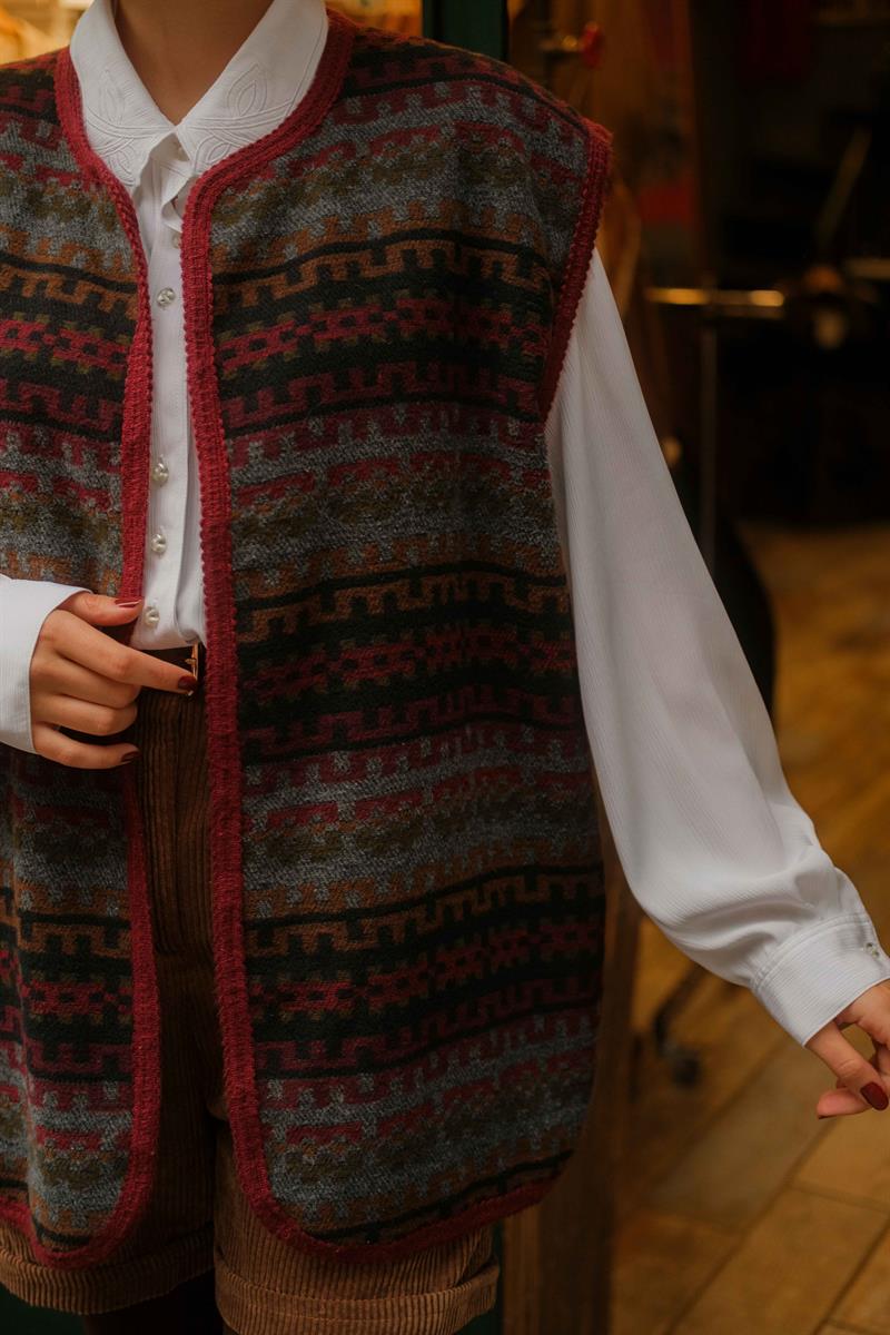 90LAR UNİSEX RENKLİ YELEK