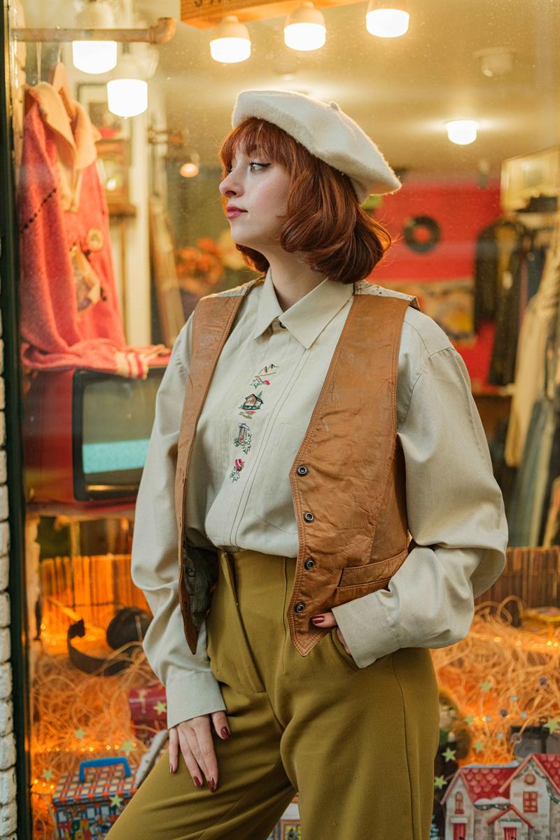 90LAR VİNTAGE YELEK