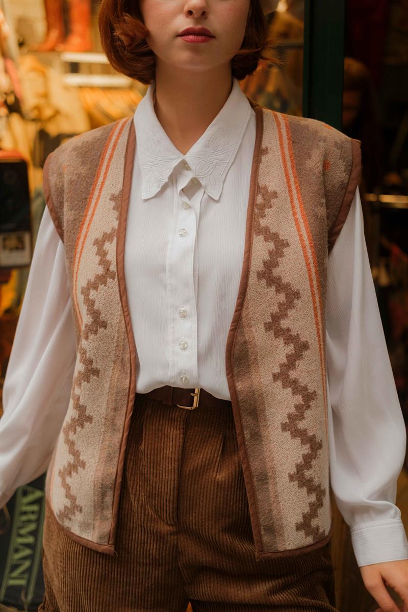 90LAR VİNTAGE YELEK