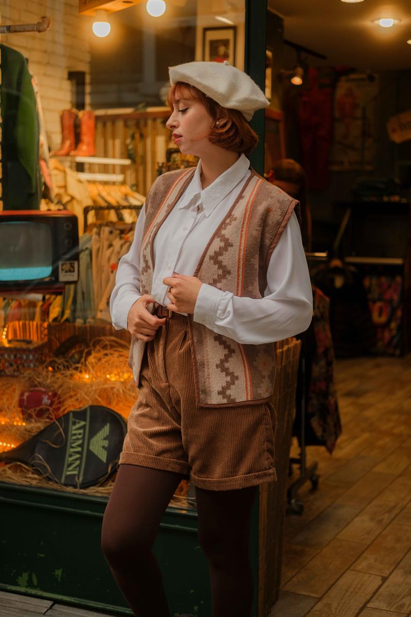 90LAR VİNTAGE YELEK