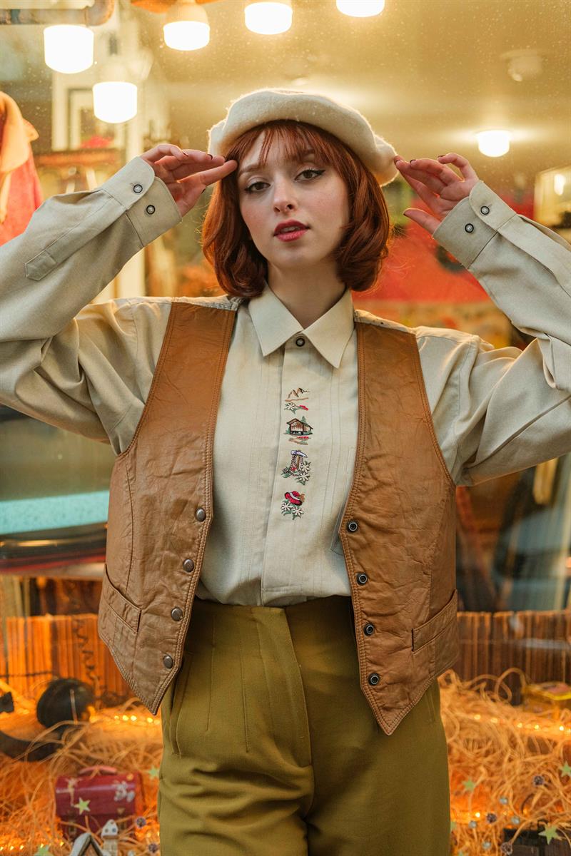 90LAR VİNTAGE YELEK