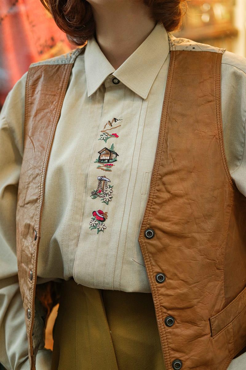 90LAR VİNTAGE YELEK