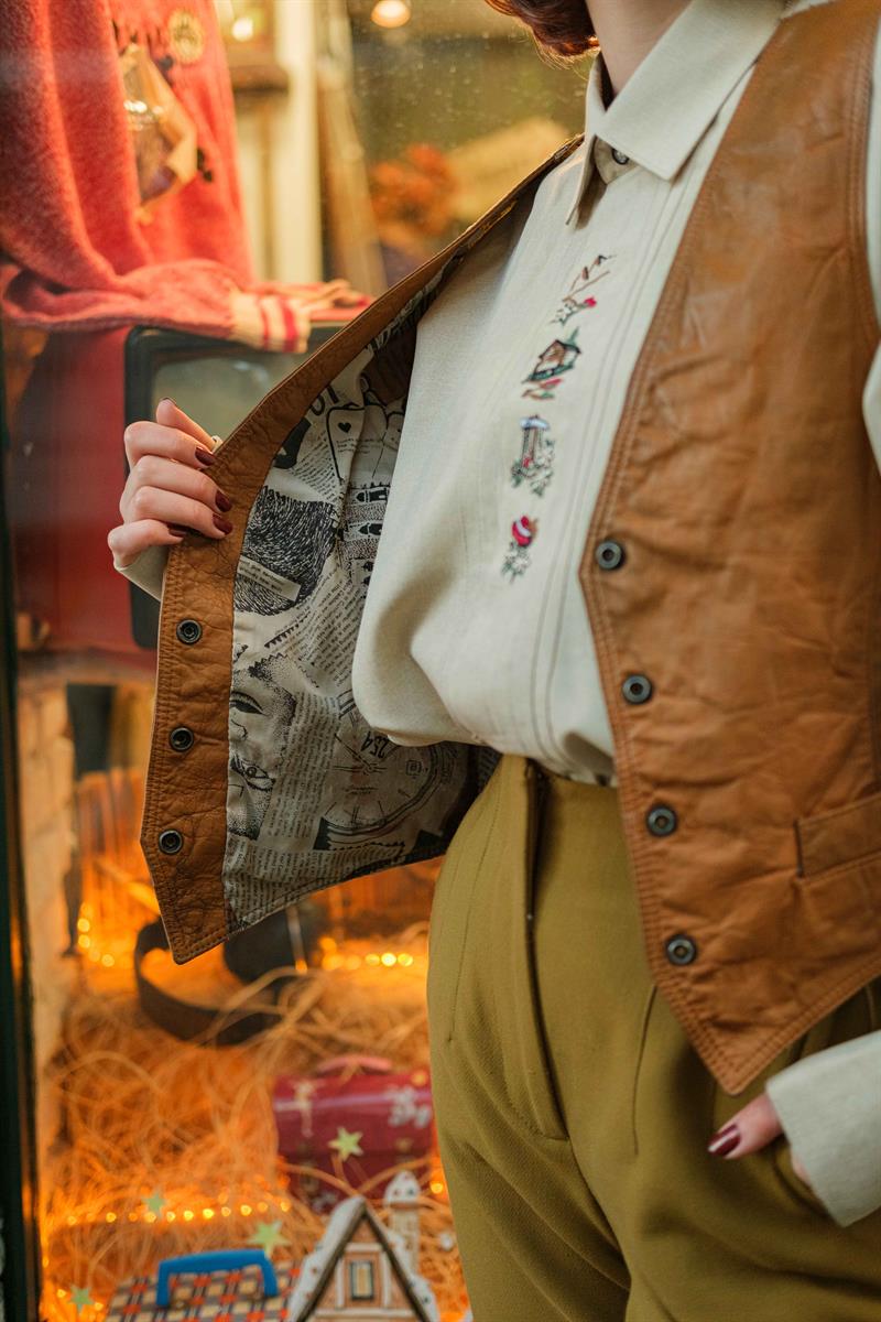 90LAR VİNTAGE YELEK