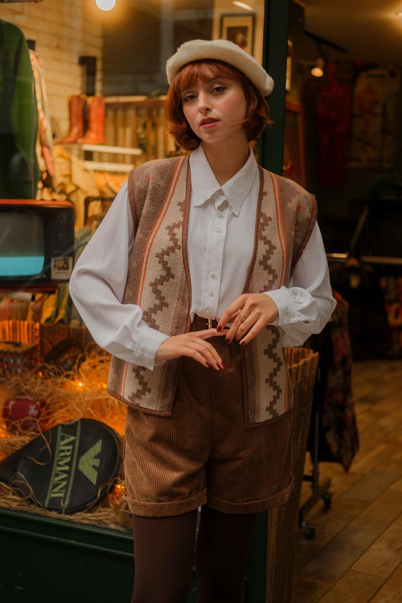 90LAR VİNTAGE YELEK