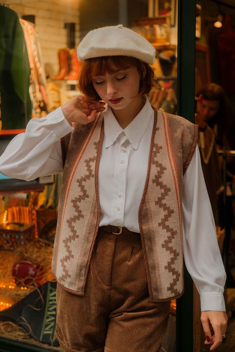 90LAR VİNTAGE YELEK