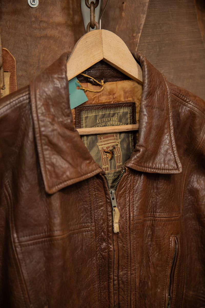 90s Acı Kahve American Bomber Deri Ceket