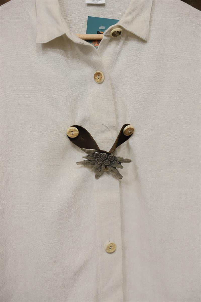 90s Austrian Bavyera Keten Gömlek