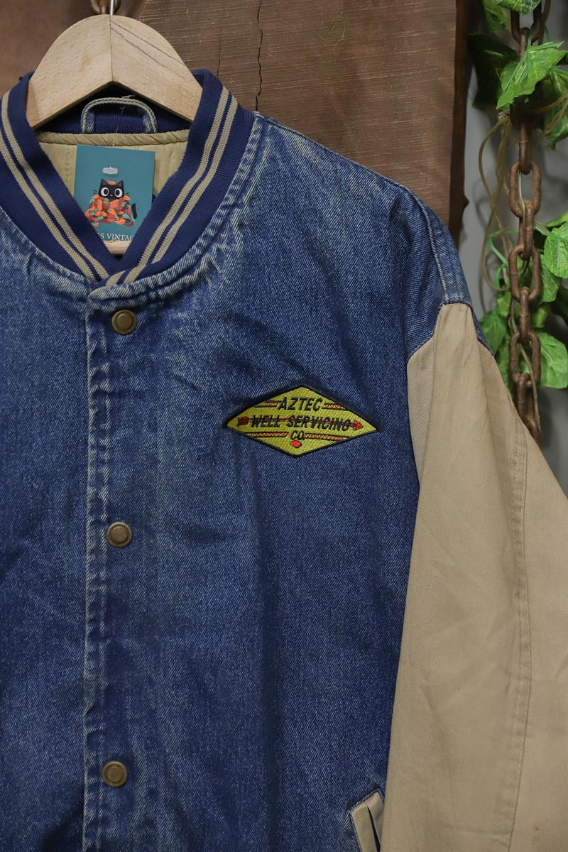 90s Aztec Classic American Bomber Kot Ceket