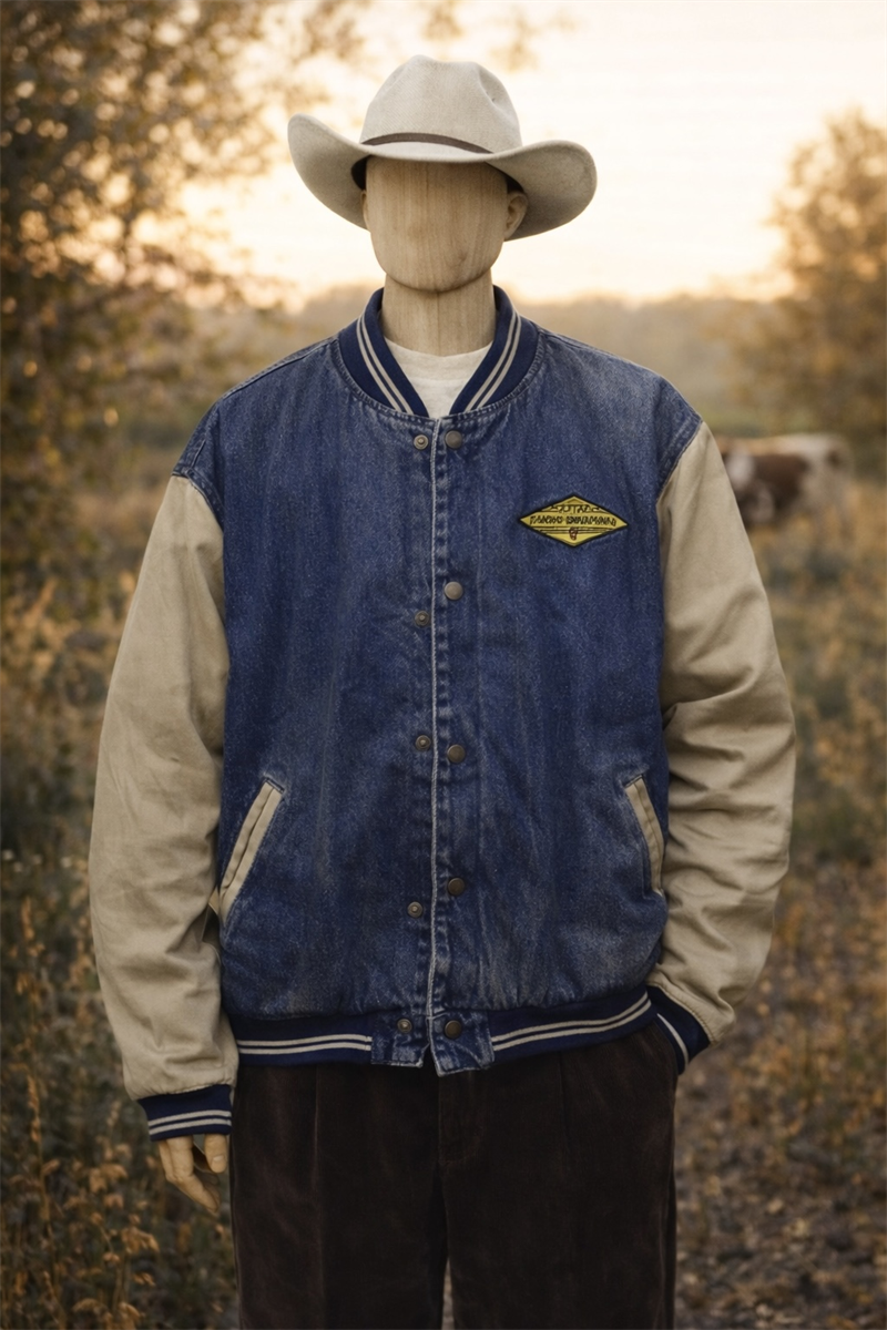 90s Aztec Classic American Bomber Kot Ceket