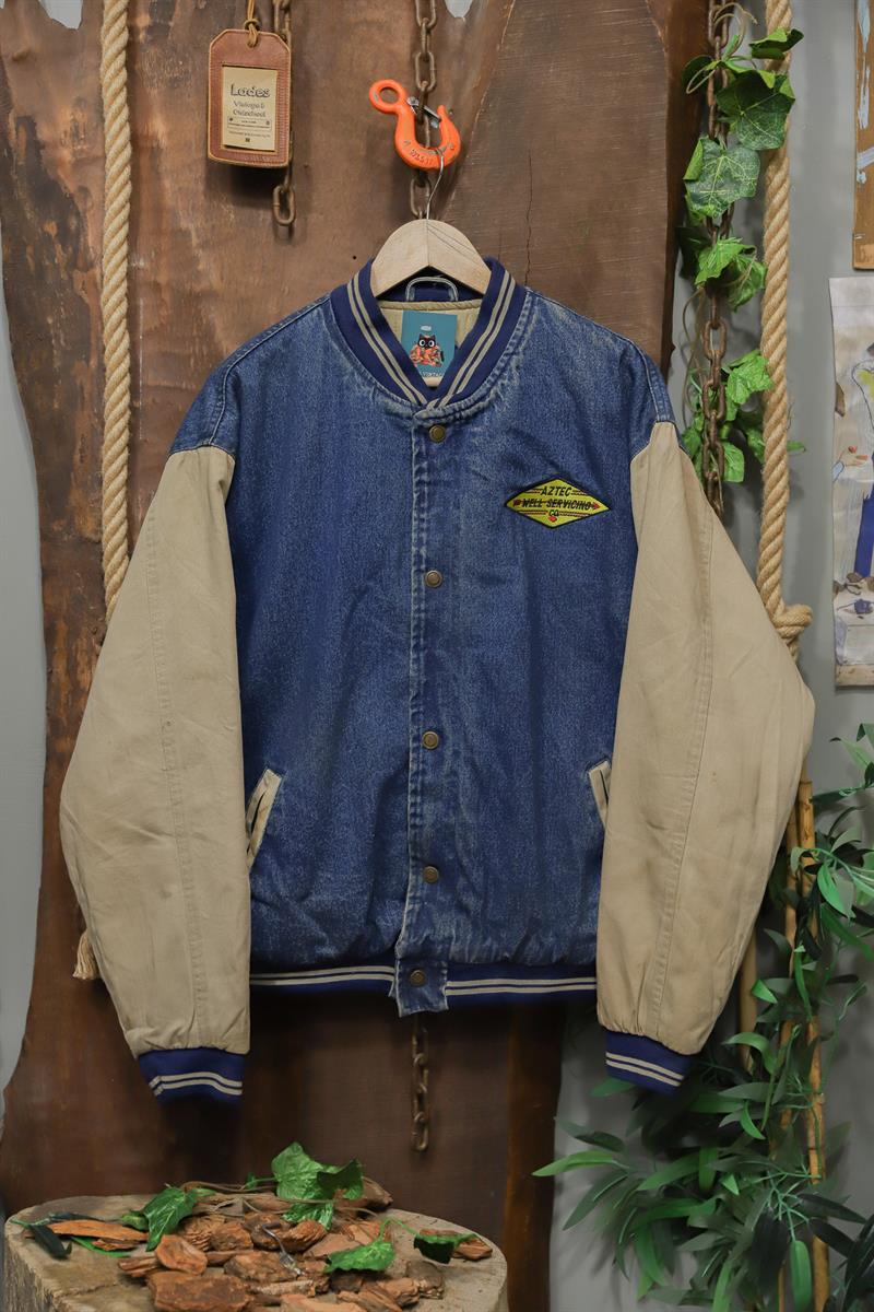 90s Aztec Classic American Bomber Kot Ceket