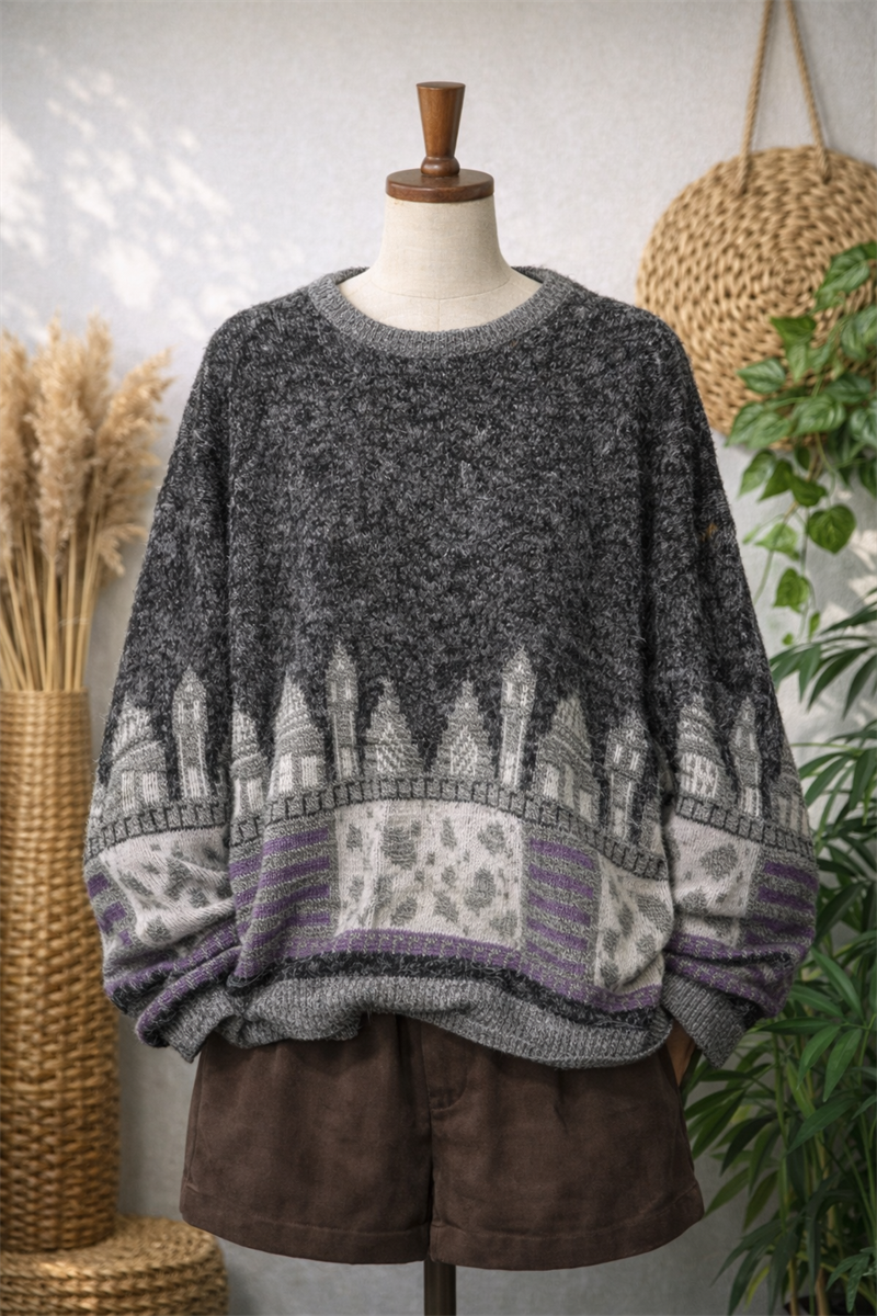 90s Aztec Wool Kazak