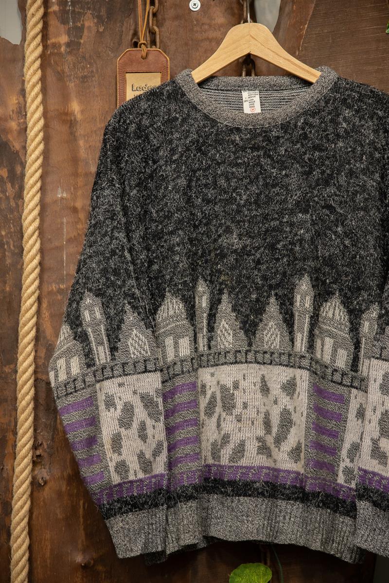 90s Aztec Wool Kazak