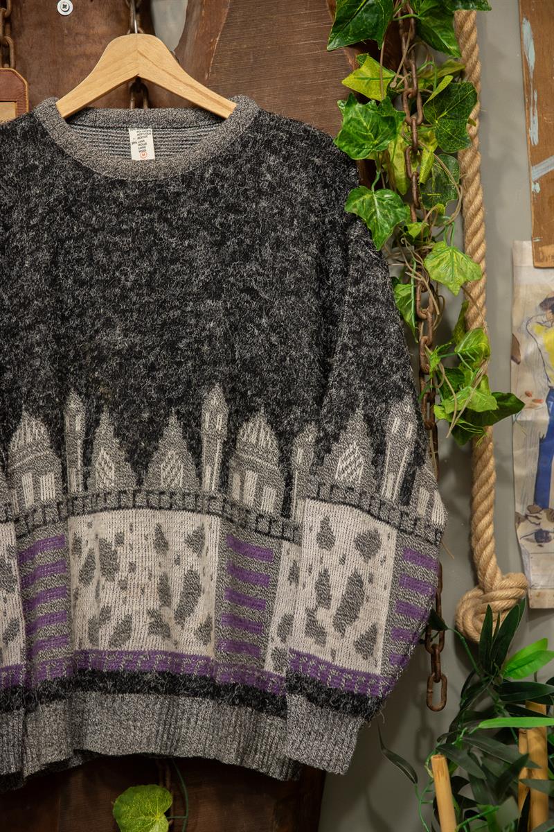 90s Aztec Wool Kazak