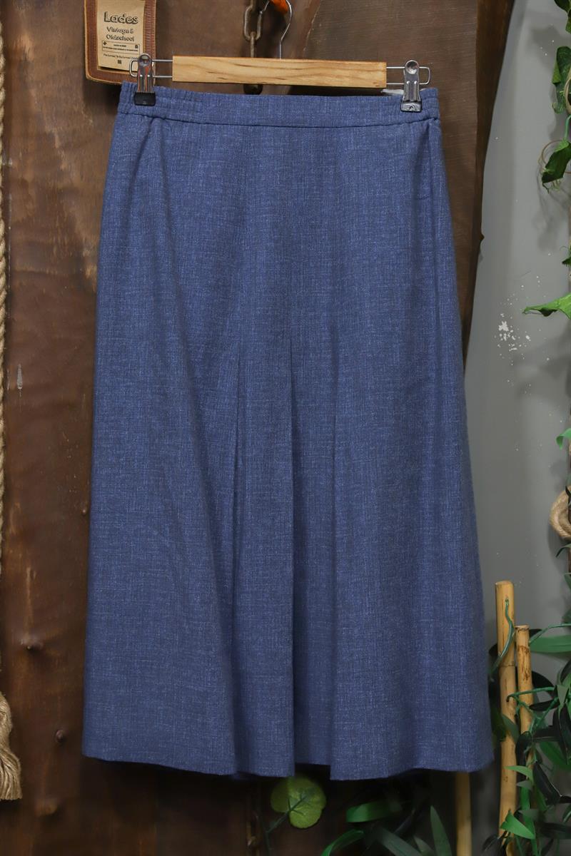 90s Blue Linen Keten Etek