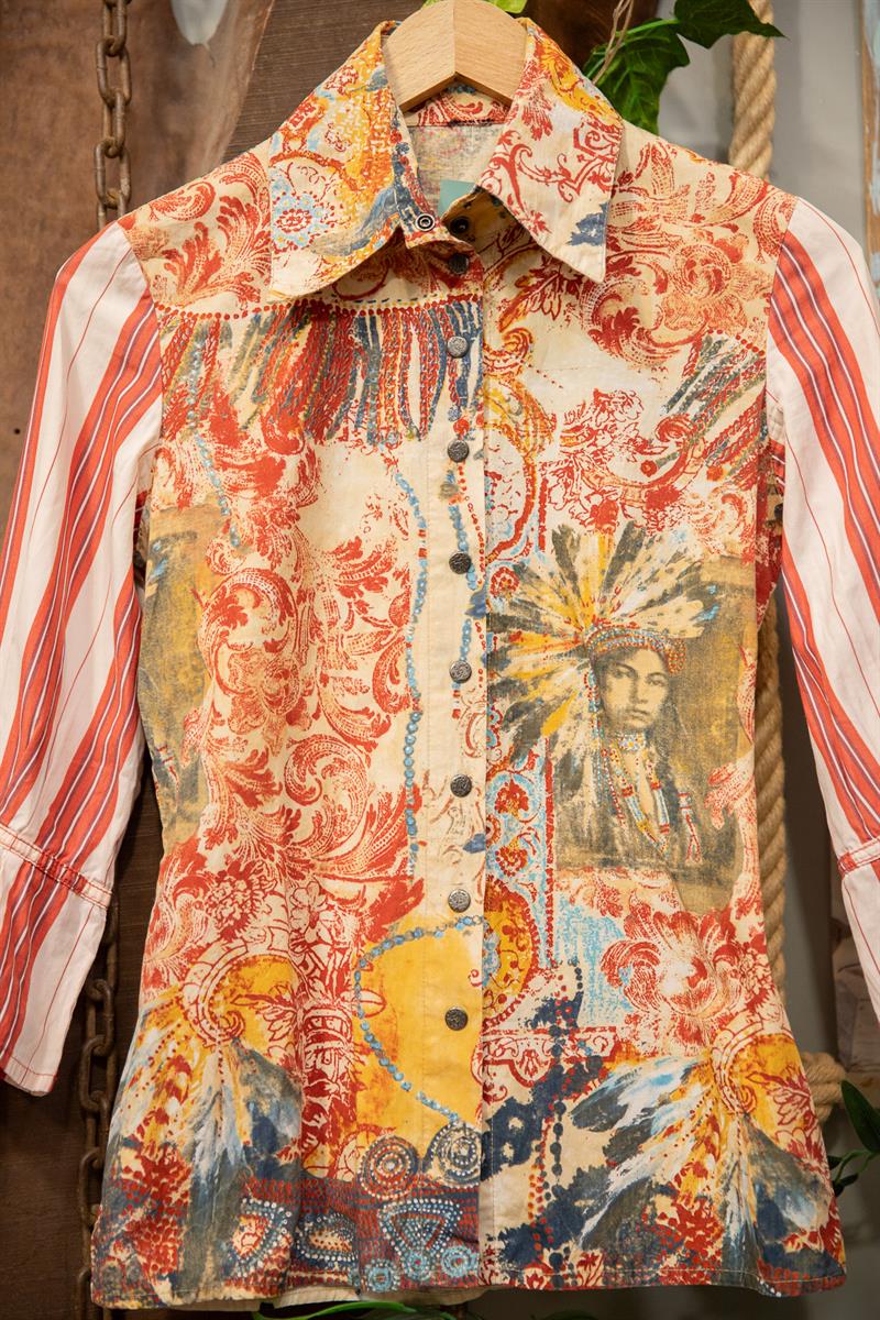 90s Bohemian Classic Gömlek