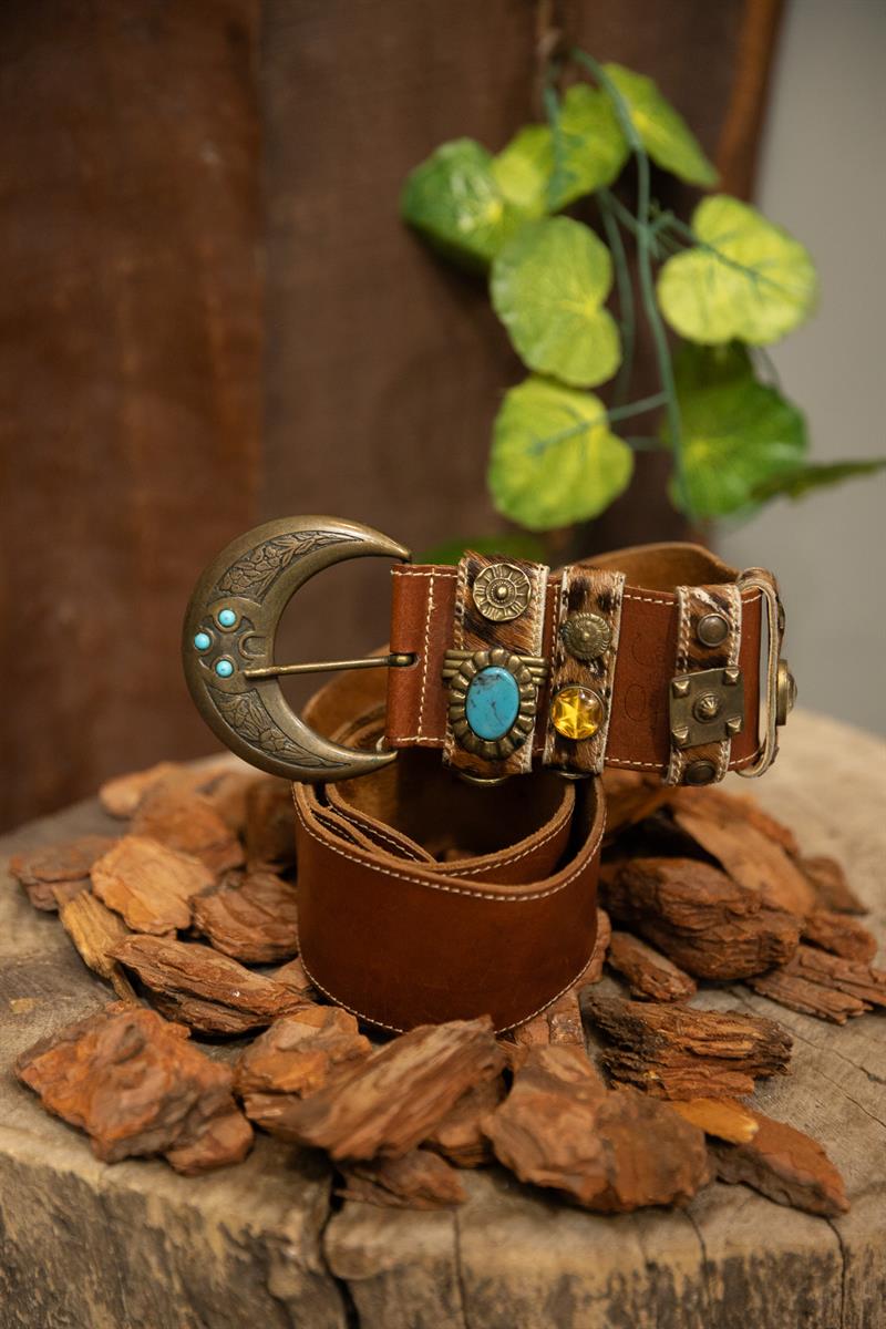 90s Brown Boho Western Kemer