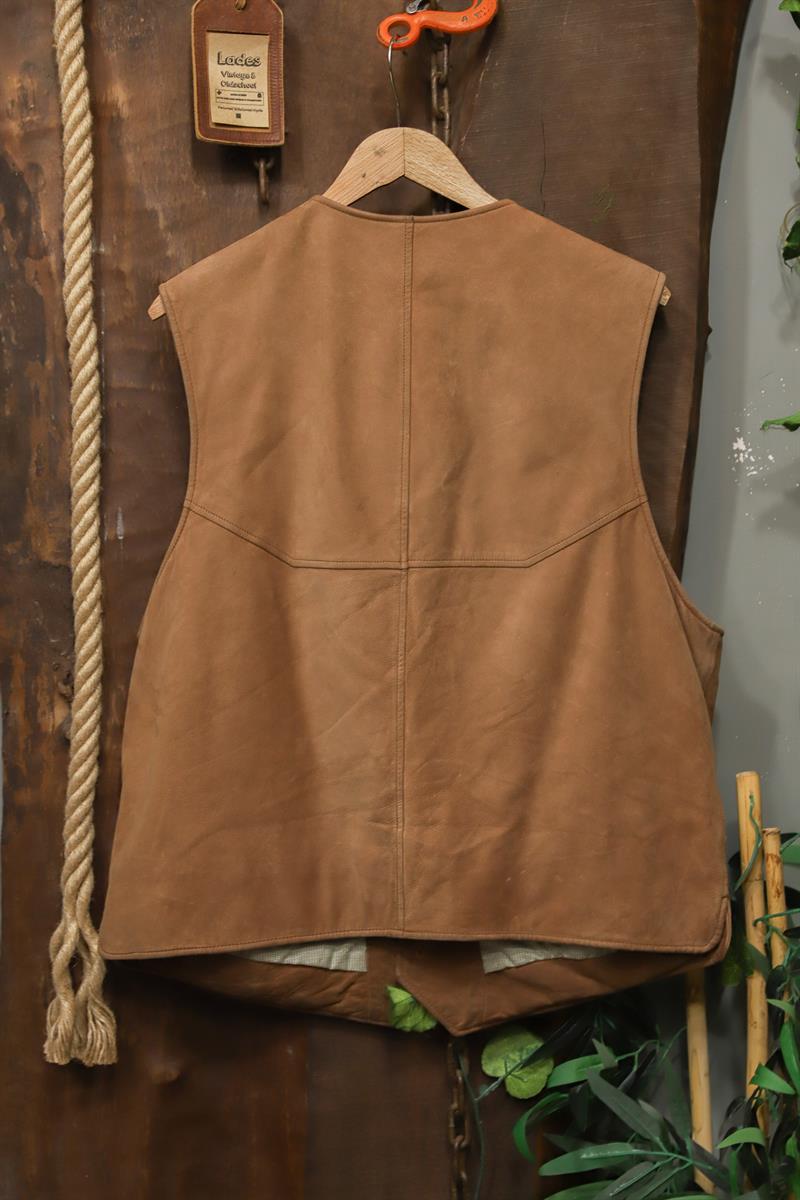 90s Camel Western Cowboy Deri Yelek