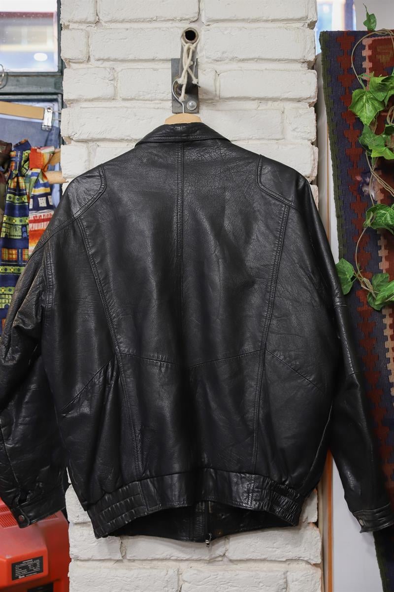 90s Classic Bomber Deri Ceket