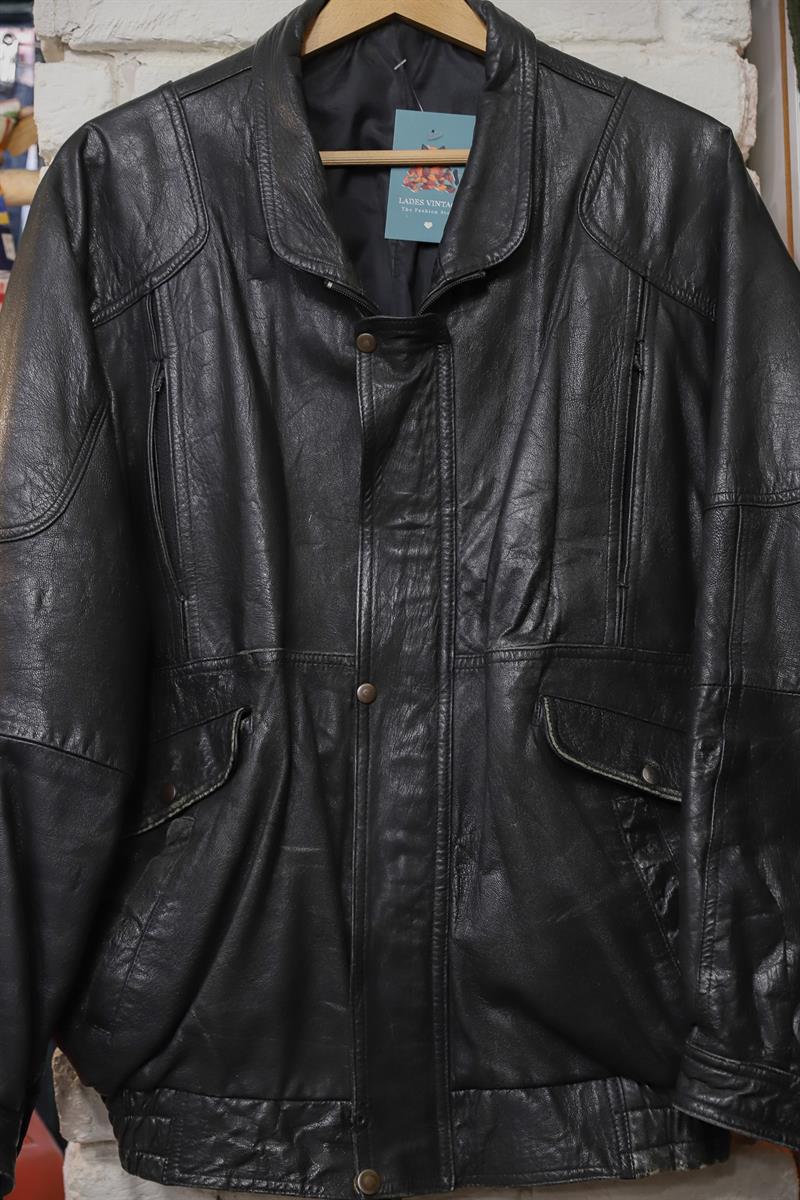 90s Classic Bomber Deri Ceket