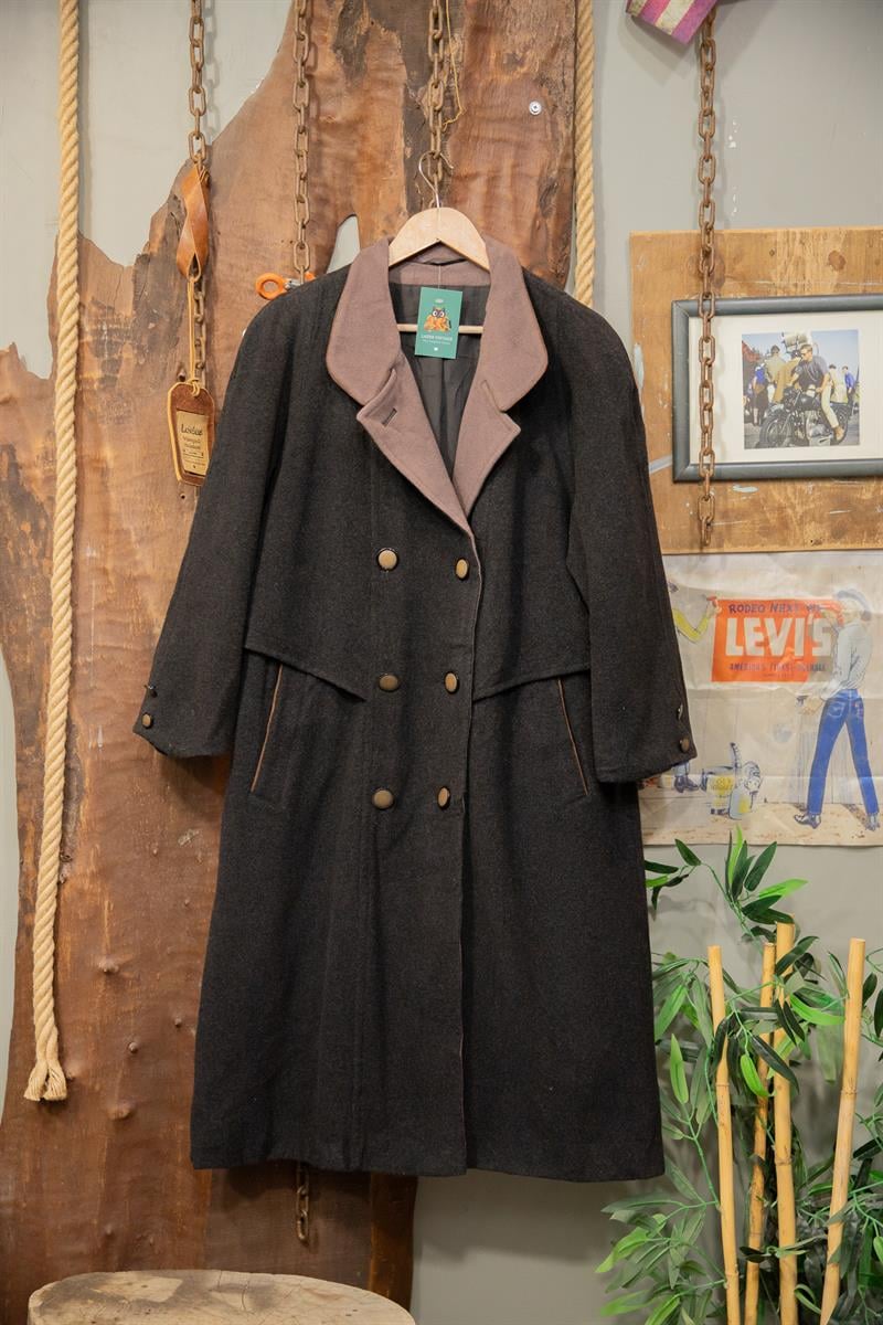 90s Classic Kaşe Kaban