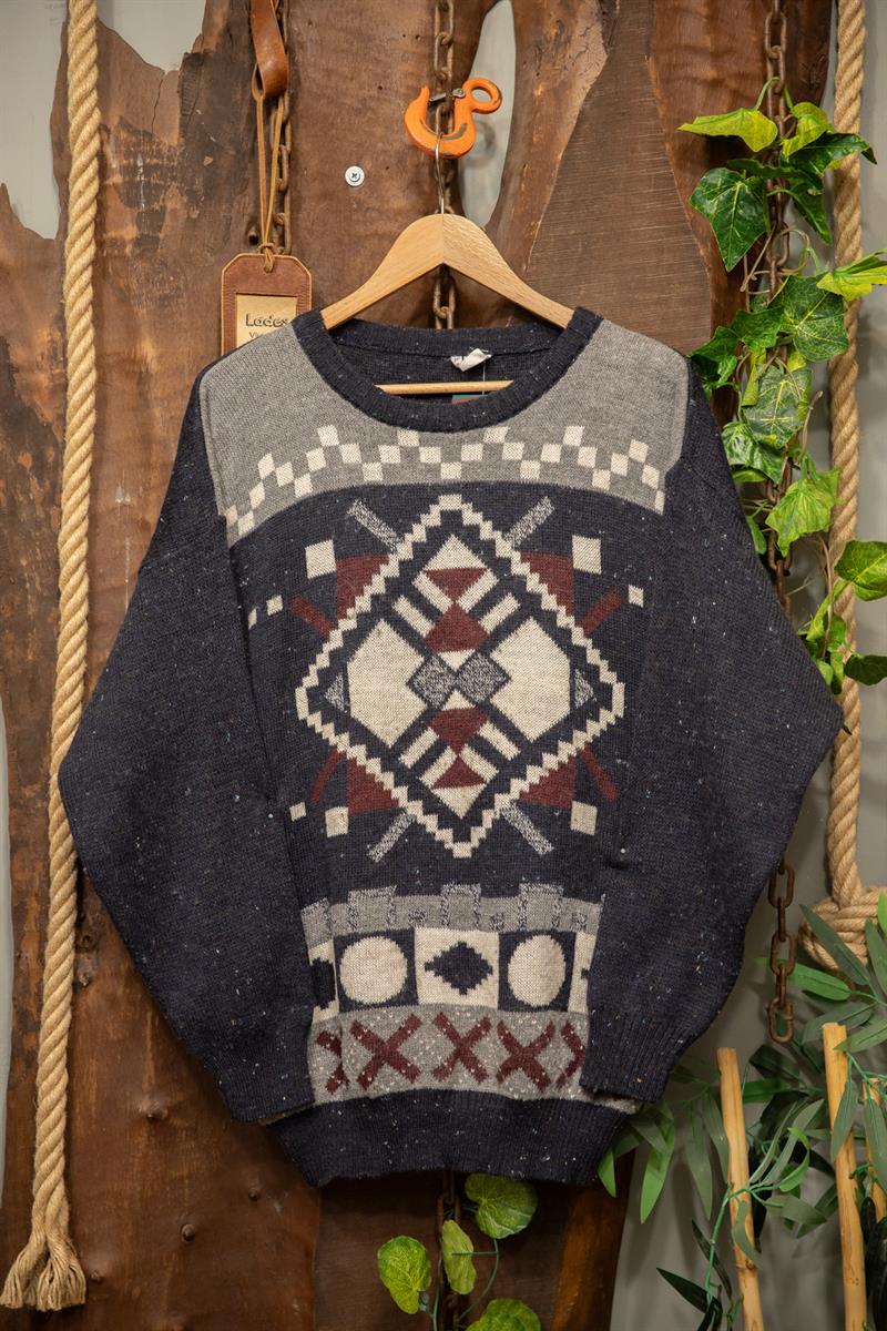 90s Cozy Nordic Oversize Kazak