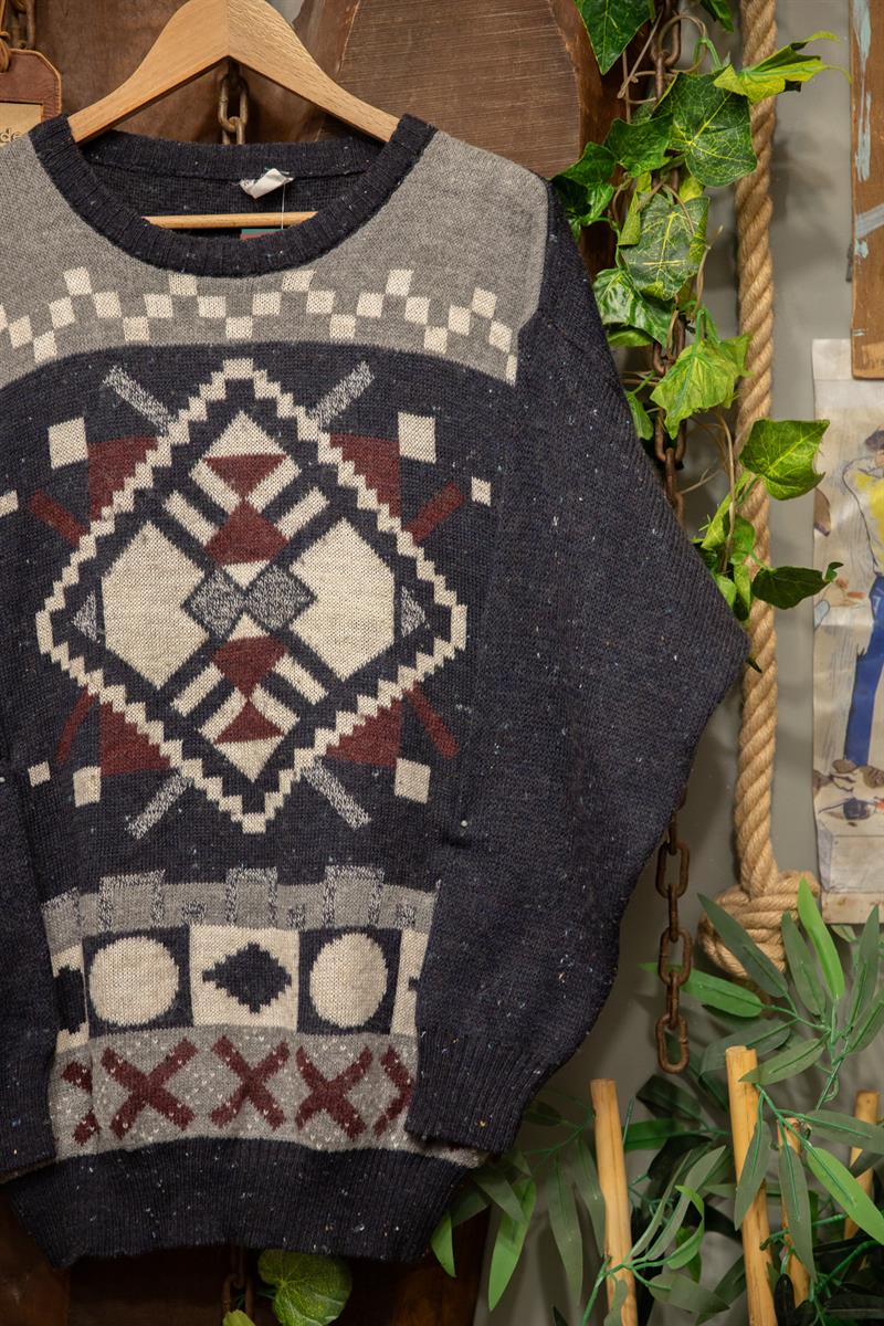 90s Cozy Nordic Oversize Kazak
