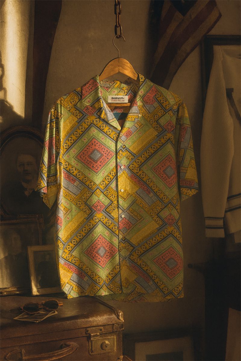 90s England Etnik Gömlek