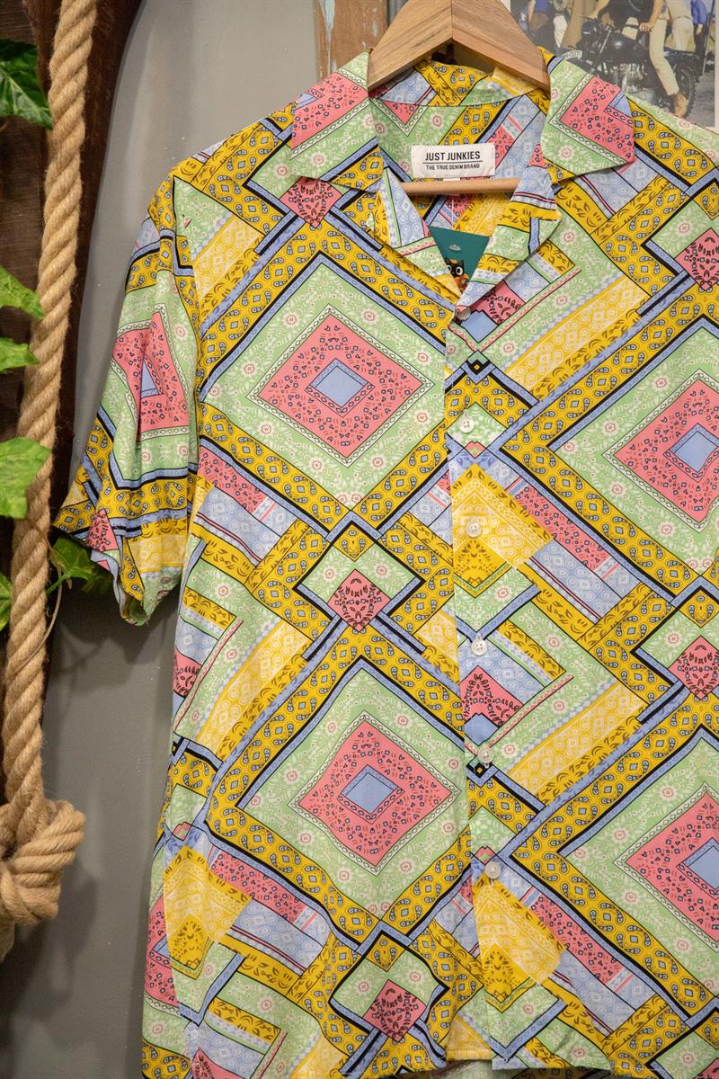 90s England Etnik Gömlek