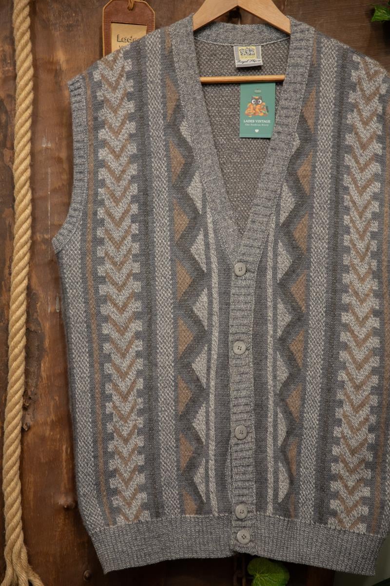 90s Ethnic Örgü Yelek