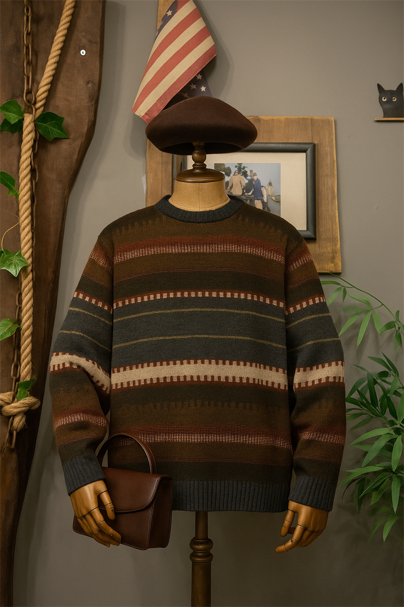 90s Etnik Wool Kazak