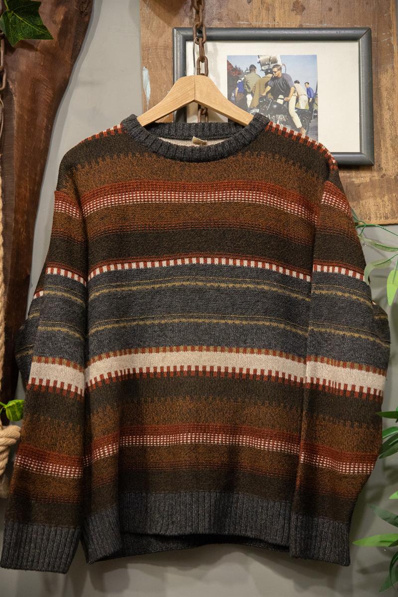 90s Etnik Wool Kazak