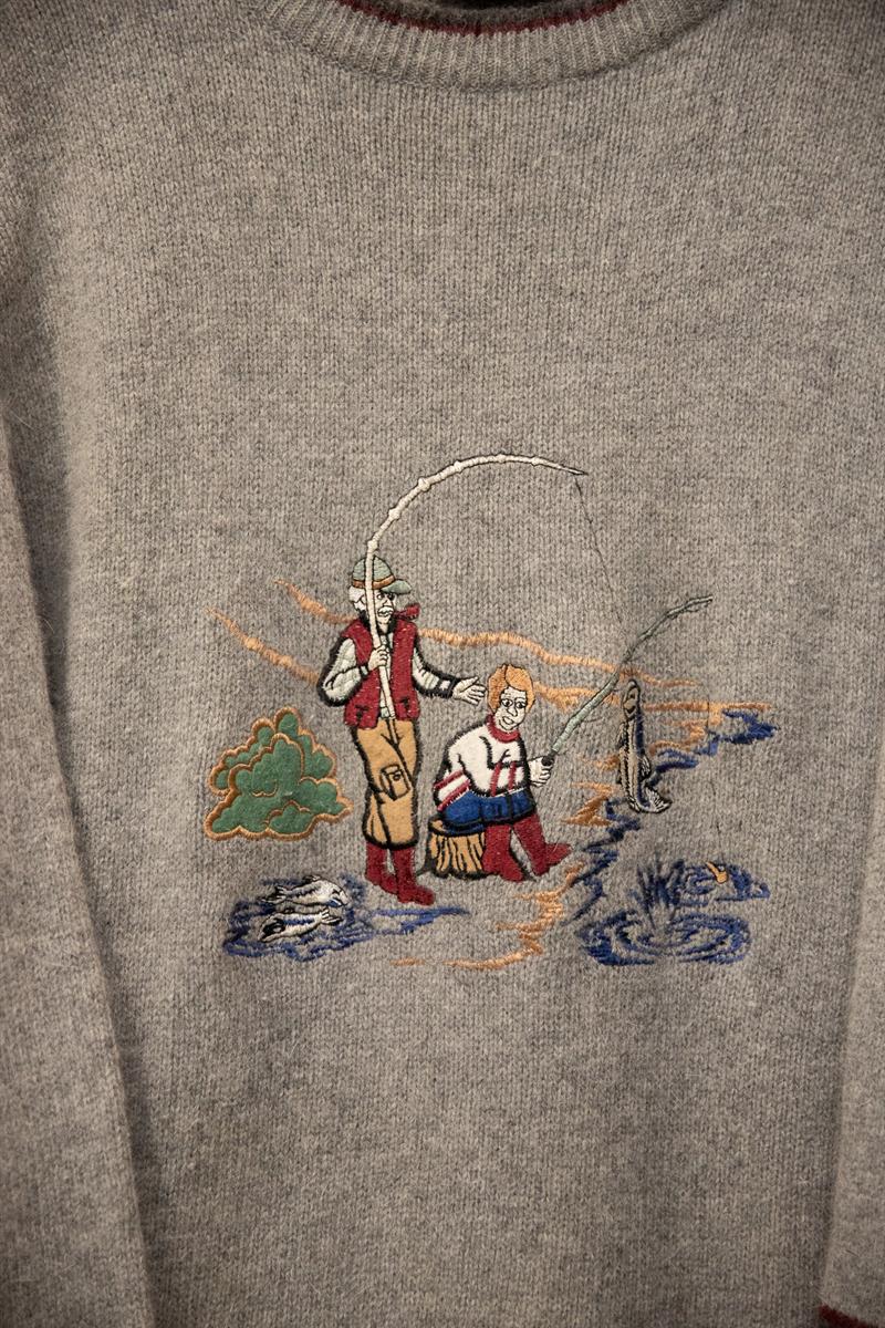 90s Fishermans Wool Örgü Kazak