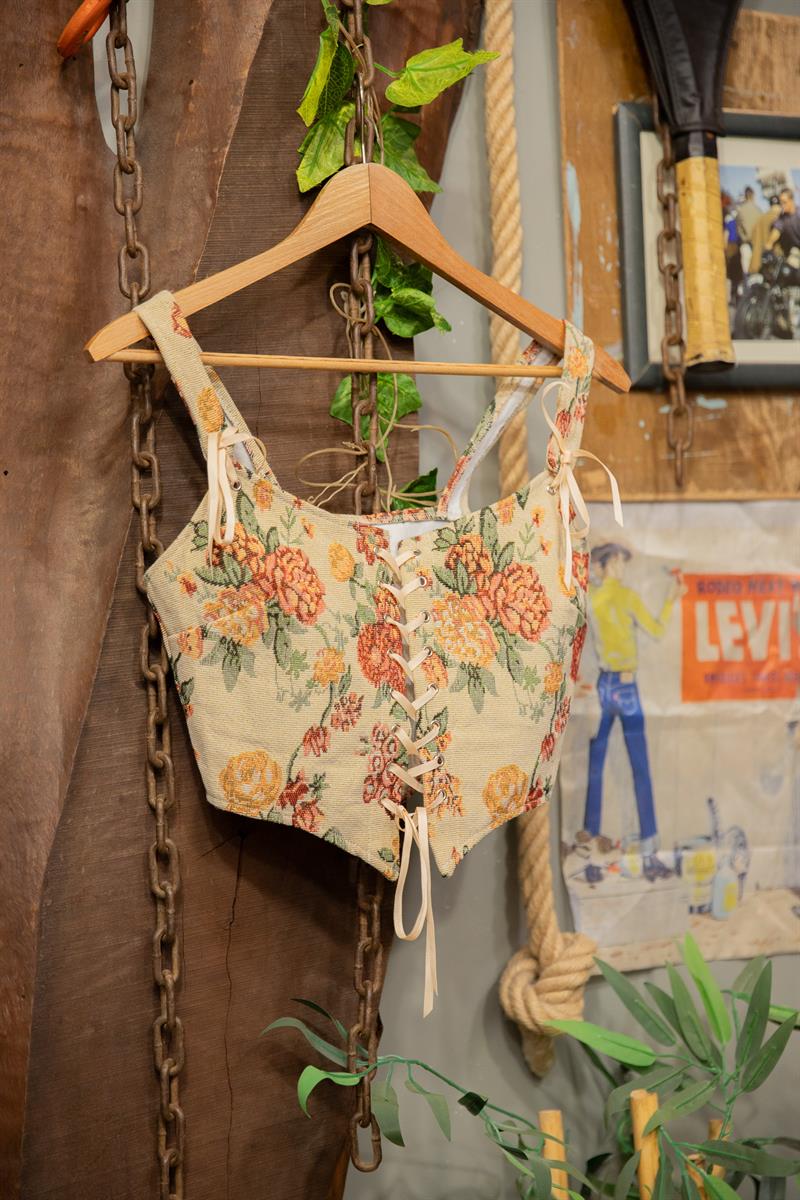 90s Floral Rose Corse