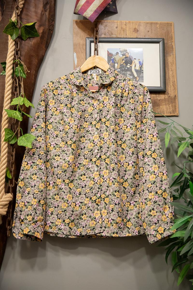 90s Flower Kadın Gömlek