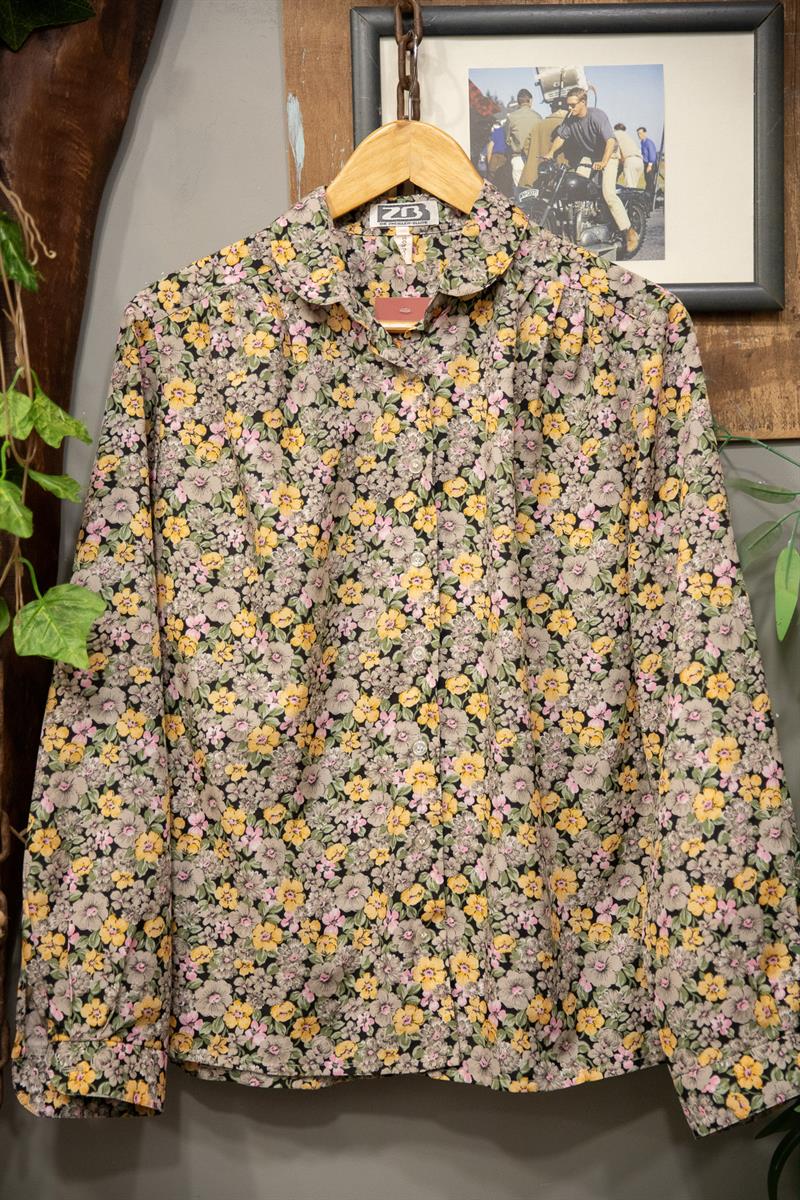 90s Flower Kadın Gömlek