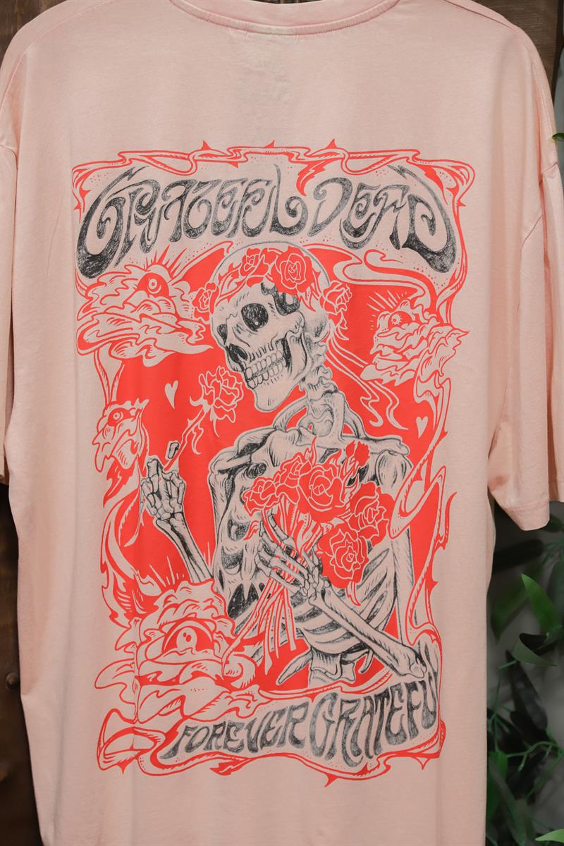90s Grateful Dead Pink Tişört