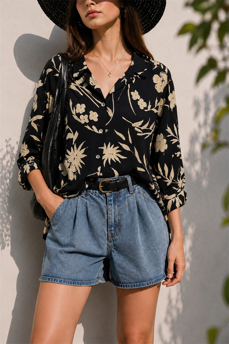 90s Grunge/Boho Oversize Gömlek
