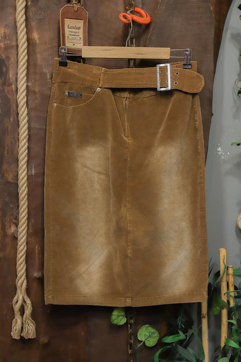 90s High-Waist Kadife Etek