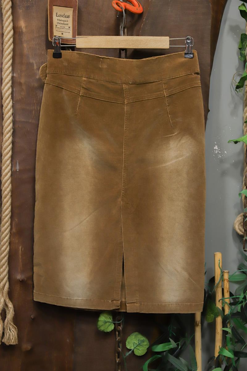 90s High-Waist Kadife Etek